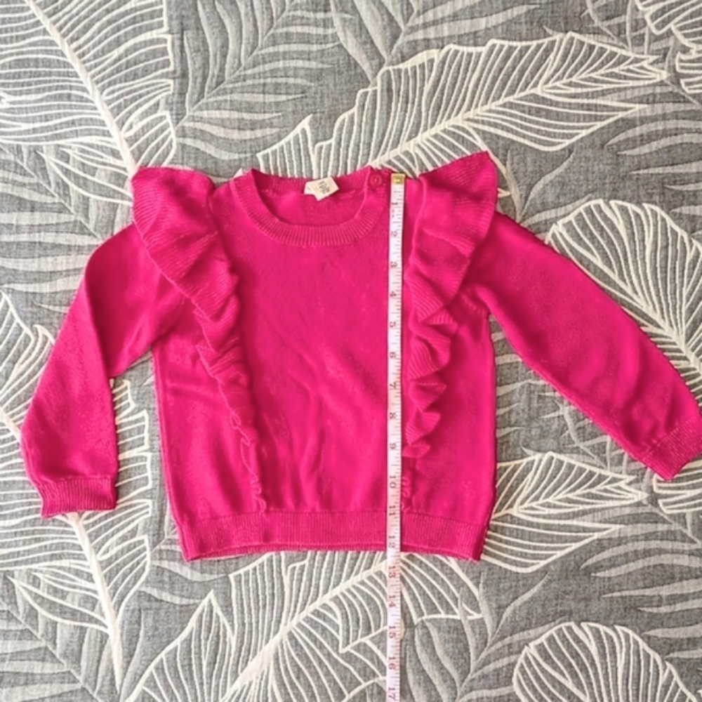 🎁FREE Tucker + Tate Baby Toddler Girl Kids Ruffled Pink Sweater